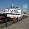 Daffodil (1962) originally Overchurch, formerly Royal Daffodil (now at Canning Dock Liverpool One, seen moored as a restaurant and bar).